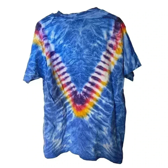 JERZEES SIZE XL TIE DYE SHIRT WITH BLUE,YELLOW AND PURPLE - Picture 3 of 3